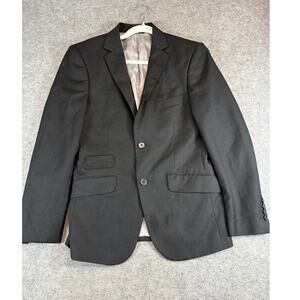 Berragamo Collezioni D'italia Lazio Blazer Sport Coat Jacket Mens 36S Black